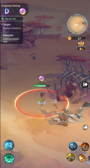 Showing player lost battle to me
